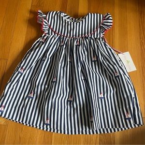 NWT cecil and lou toddler girls dress 2T / perfect for 4th of July